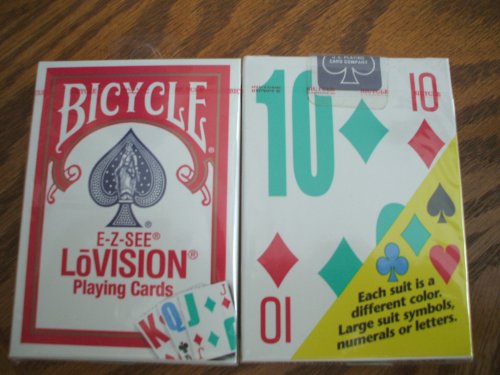 2 Decks Bicycle Lo Vision Easy to See Playing Cards Low