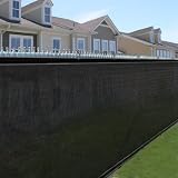 4' Privacy Mesh Screen Fence Windscreen Mesh Fabric Outdoor Screen Fence