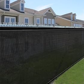 New 4' Privacy Mesh Screen Fence Windscreen Mesh Fabric Outdoor Screen Fence