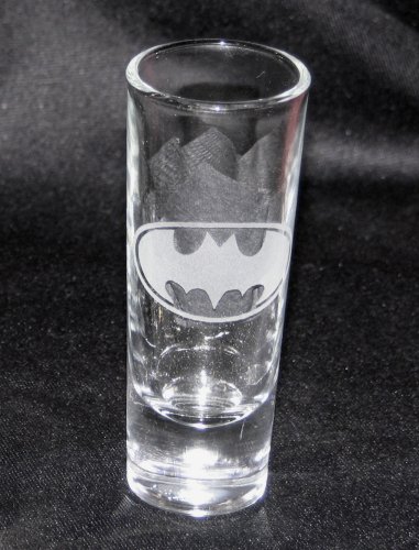 Batman Bat Signal 2 oz. Etched Shooter Shot Glass