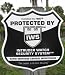 Intruder Watch System Home Security System Alarm Yard Sign & 6 Alarm Stickers - Shield Design