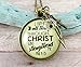 I Can Do All Things Through Christ Necklace Boho Style Bronze Jewelry for Women, Chain 24