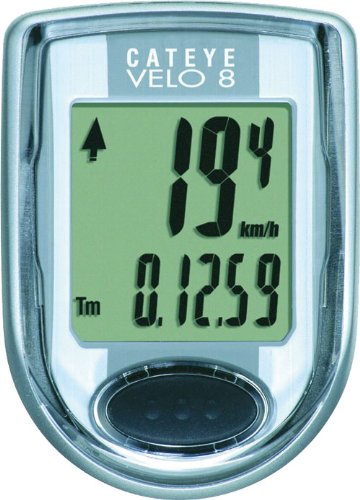 キャットアイ(CAT EYE) CC-VL810 VELO8 US EDITION サイクルコンピュータ シルバー CC-VL810