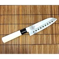 Santoku Japanese Knife 6 3/4' Blade w/ Holes