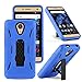 BLU Studio Selfie 2 / Studio C 8+8 case, NFW} Premium Rugged Dual Layer Heavy Duty Kickstand Case Cover for BLU Studio Selfie 2 (S230Q)/Studio C 8+8 (S270Q)(HVD Blue