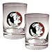 Florida State Seminoles NCAA 2pc Rocks Glass Set by Great American Products
