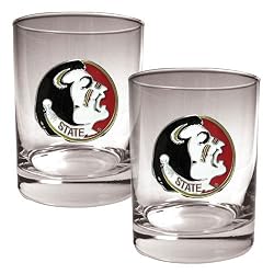 Florida State Seminoles NCAA 2pc Rocks Glass Set by Great American Products