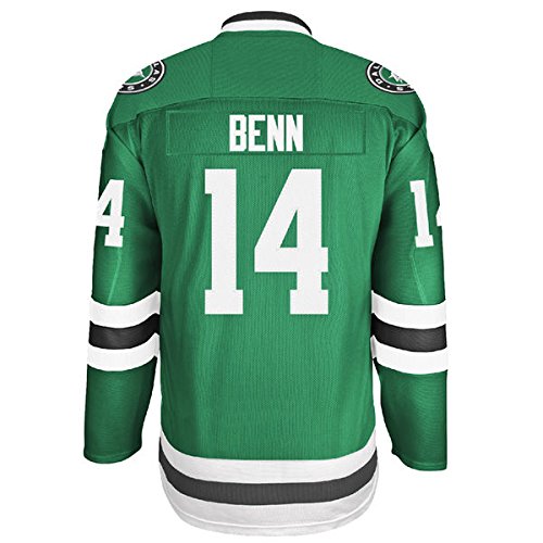 Men's Dallas Stars Jamie Benn #14 Green Home Premier Jersey