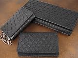 パイソン革 長財布／名刺入れ／キーケース 3点セット E-3C ブラック/引越し/新生活/プレゼント/バレンタイン/新年会/卒業祝い ルイ・ヴィトン 名刺入れ