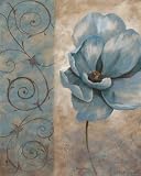 Fleur Bleue I by Vivian Flasch,16 in. x 20 in.