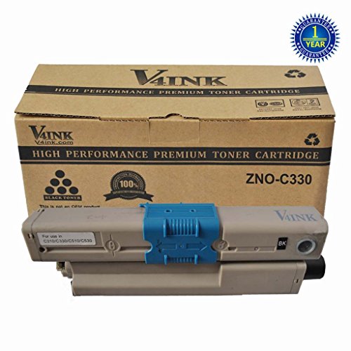 V4INK ® New Compatible OKI 44469801 Toner Cartridgee-black (Oki C330) for OKI C310/c330/c510/c530/mc361 Mfp/mc561 MFP Series