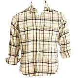 Soul Cal Check Flannel Shirt - Cream - Mens