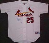 Mark McGwire St. Louis Cardinals Autographed Authentic Rawlings Baseball Jersey (White)