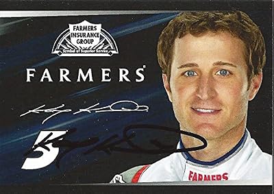 AUTOGRAPHED Kasey Kahne 2012 Lionel RCCA Elite Series 1 of 2 (#5 Farmers Insurance Racing) Rare Diecast Exclusive Insert Signed Collectible NASCAR Trading Card with COA