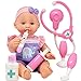 Pretend Play Medical Set, Baby Doll Doctor Kit for Kids Includes 12 Inch Doll, Talking Stethoscope, Thermometer, Needle, Medicine Bottle, Stick and Hammer-Complete Accessories for Toddlers Boy Girl