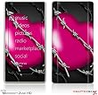 Zune HD Skin - Barbwire Heart Hot Pink by WraptorSkinz