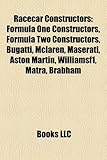 Racecar Constructors: Formula One Constructors, Formula Two Constructors, Bugatti, McLaren, Maserati, Aston Martin, Williamsf1, Matra, Brabh-