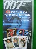 007 Carta Mundi - 3 Decks of James Bond Collectors Playing Cards