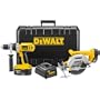 DEWALT DW987KS-2 18 Volt XRP 1/2-Inch Drill/Driver and 6-1/2-Inch Circular Saw Combo Kit