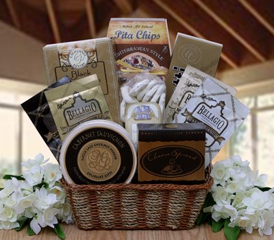 Gourmet Tidbits Gourmet Food Gift Basket by The Treasured Basket