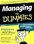 Managing For Dummies