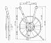 TYC A/C Condenser Fan Assembly 610190