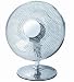Kitchen & Housewares : 12' CHROME F035 3-Speed Oscillating Table Fan