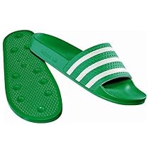 ADIDAS Adilette Classic Gr&uuml;n/Wei&szlig; , Gr&ouml;&szlig;e:D/UK 10 | F 44 2/3