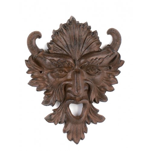 Iron Tribal Garden Plaque Hanging Gothic Man Wall Decor