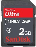 SanDisk 2GB ULTRA SD Secure Digital Card 15MB/s (SDSDH-002G, bulk package)