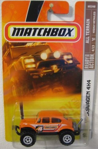 Mattel Matchbox 2007 MBX ALL Terrain 1:64 Scale Die Cast Metal Car # 91 - Volkswagen 4x4 Orange