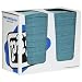 New Pig WIP331 Cellulose/Polyester Blend Heavy-Duty Maintenance Wiper in Dispenser Box, 13-1/4" Length x 12" Width, Blue (Box of 400)