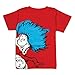 Bumkins Dr. Seuss Short Sleeve Toddler Tee, Red Thing 2, 3T