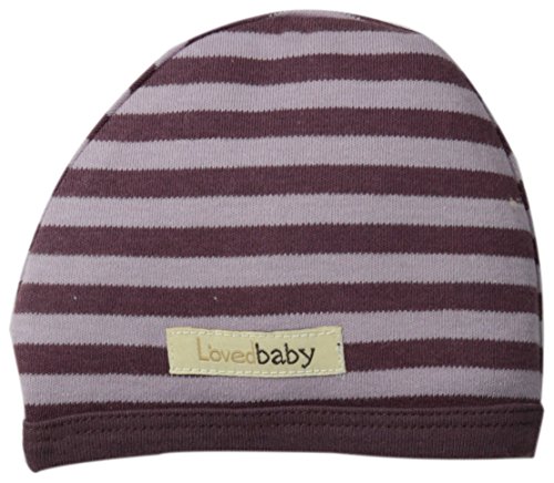 L'ovedbaby Unisex-Baby Newborn Organic Cute Cap, Lavender/Eggplant, 0/3 Months