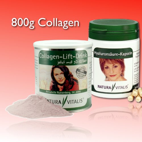 Natura Vitalis 800g Collagen 3D & 160 Hyalurons&auml;urekapseln Preisvergleich