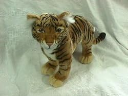 Tiger Cub Standing Stuffed Animal Plush Toy by Hansa