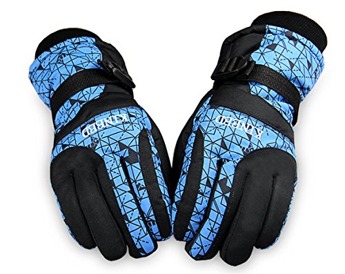GVDV Premium Windproof Waterproof And Breathable Warm Quilted Insulating Snow Ski Gloves (One Pair Included)