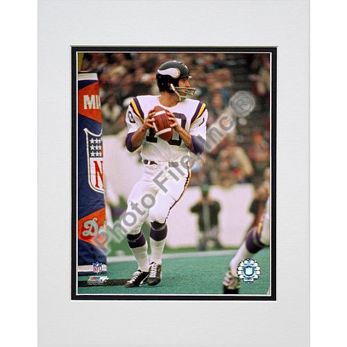 Photo File Minnesota Vikings Fran Tarkenton Matted Photo