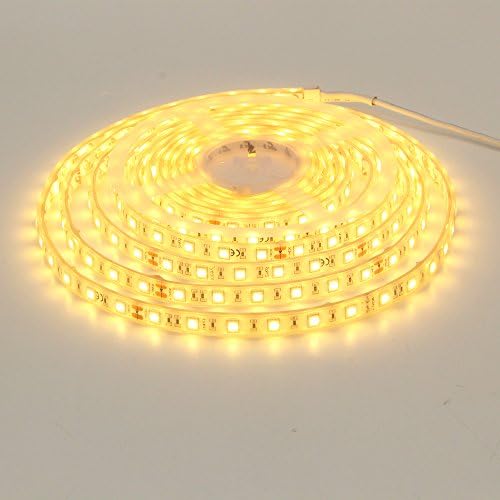 UL(E477884) strip lights,Ledmy IP68 waterproof Flexible Strip Light,waterproof Led Tape, Dc24v Smd5050-300leds,outdoor commercial strip lights Warm White 3000k 16.4ft/5m