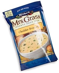 Wyler's Mrs. Grass Cheddar Broccoli Soup Mix, 8.06-Ounce Packages (Pack of 8)