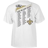 New Orleans Saints Super Bowl XLIV Champions Reebok Official Roster T-Shirt