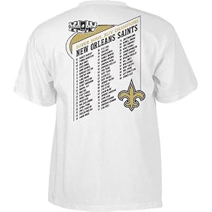 New Orleans Saints Super Bowl XLIV Champions Reebok Official Roster T-Shirt