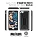 iPhone 6 PLUS 6S PLUS Case with Built-in Screen Protector [Outdoor Series] (Encased® Lifetime Warranty) **New 2016 Release** (Jet Black)