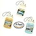Yankee Candle Car Jar -- Summer Beach Trio - Beach Walk, Sun and Sand, Coconut Bay - Set of THREE Car Jars