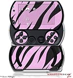 PSPgo Skin and Screen Protector Kit - Zebra Skin Pink fits Sony PSP go