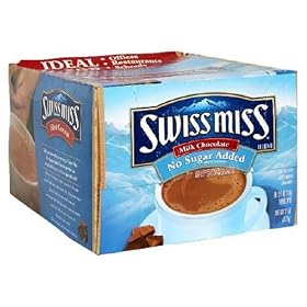Swiss Miss Milk Chocolate No Sugar Added Premium Hot Cocoa Mix - 60 Envelope Pack