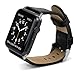 38mm Apple Watch Replacement Band, X-Doria Lux Band, Genuine Leather, Black Leather for Apple Watch All Models