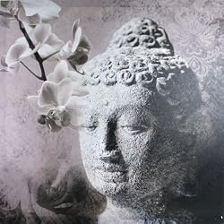 Orchid Buddha Wall Canvas Wall Hanging