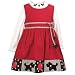 Toddler Girls Fall Clothes RED SCOTTY Dress RARE EDITIONS Girl 2T-4T