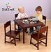 Farmhouse Tables | Table and Chairs - KidKraft Farmhouse Table and Chair Set Pecan